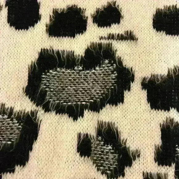 TopShop Zebra Mix Print Funnel Jumper Sweater - Picture 2 of 5